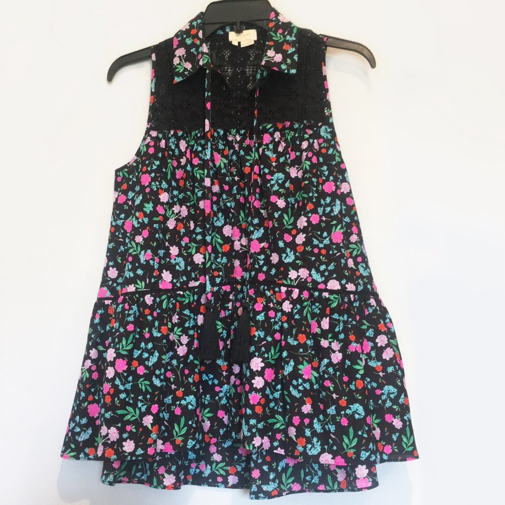 NWOT Kate Spade Greenhouse Lace Yoke Top